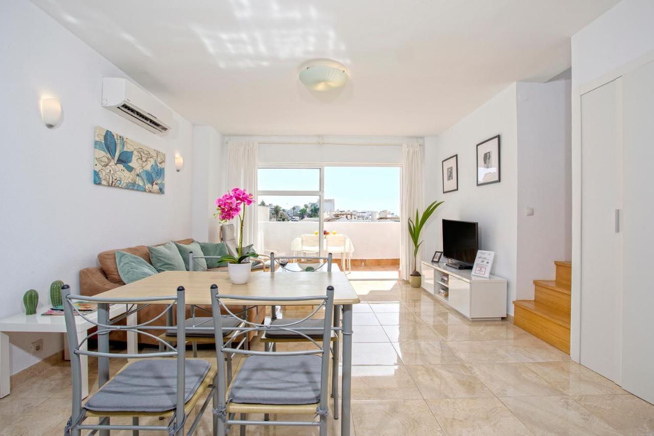 Ferienwohnung Atico Frente Al Mar - Vistas, Piscina, Terrazas, Parking! Benalmádena Exterior foto