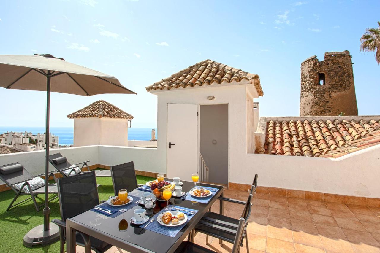 Ferienwohnung Atico Frente Al Mar - Vistas, Piscina, Terrazas, Parking! Benalmádena Exterior foto
